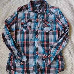 Men's BKE Plaid button down, size large